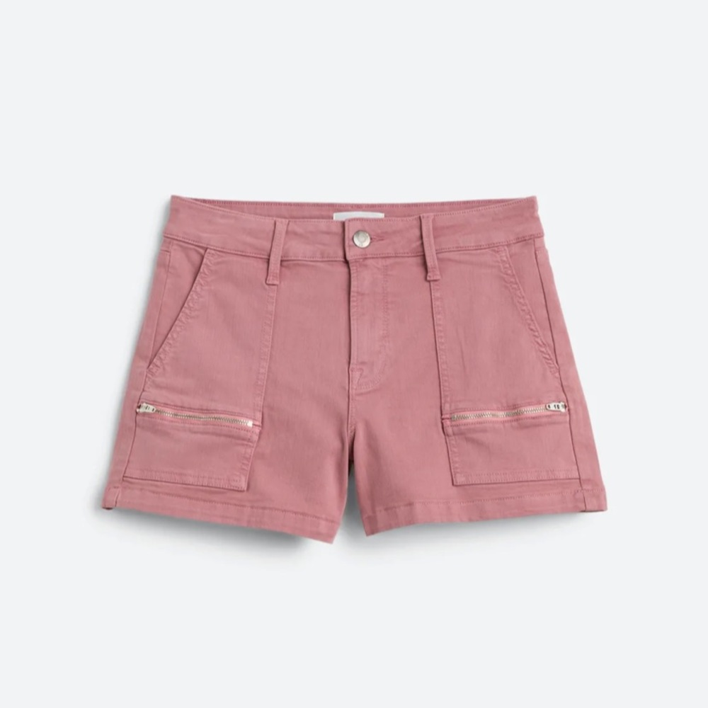 Pistola Pink “Hannah” Hi-Rise Cargo Shorts